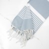 Colorful Throw Blanket. Tunisian Foota