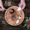 Round Charcuterie Board handmade from Olive Wood