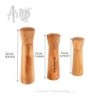 Olive Wood Salt and Pepper Grinder Set – Handmade Wooden Mill Set