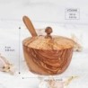Handmade Spice Wooden Box with Spoon