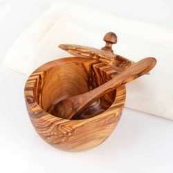 Handmade Spice Wooden Box with Spoon