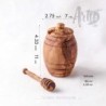 Wooden Honey Pot with Wooden Dipper
