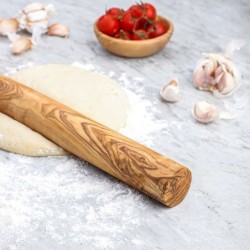 Handmade Olive Wood Rolling Pin – Natural Wooden Baking Tool