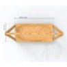 Wooden and Metal BBQ Serving Tray with 6 Skewers