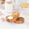 Olive Wood Salt Cellar with Lid