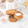 Olive Wood Salt Cellar with Lid