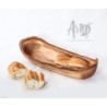 French Bread Basket Handmade from Olive Wood – Rustic Serving Bowl