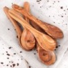 Set of Handmade Small Olive Wood Spoons – Natural Wooden Kitchen Utensils