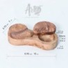 Lidded Salt Cellar, Wooden Salt Cellar