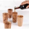 Set of 5 Wooden Drinking Cups Handmade