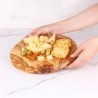 Round Wooden Board, Handmade from Olive Wood