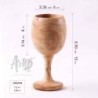 Chalice and Paten Set Handmade from Olive Wood