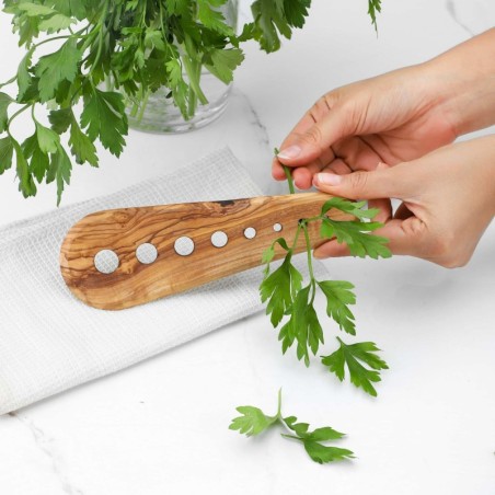 Practical Wooden Herb Stripper, Useful Kitchen Tool