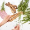 Practical Wooden Herb Stripper, Useful Kitchen Tool